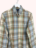 Camicia Ralph Lauren azzurra beige a quadri (2611) - M