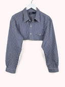 Completo Camicia  + gonna Ralph Lauren blu a righe (26-121) -  TG U