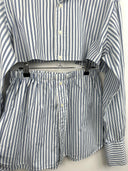 Completo camicia + gonna Ralph Lauren blu a righe (26-122) - TGU