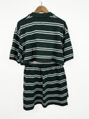 Completo polo + gonna Ralph Lauren verde a righe (26-123) - TG U