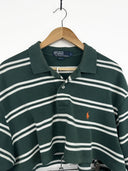 Completo polo + gonna Ralph Lauren verde a righe (26-123) - TG U