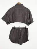 Completo camicia + gonna a quadretti (26-124) - TG U/S