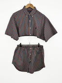 Completo camicia + gonna a quadretti (26-124) - TG U/S