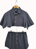 Completo camicia + gonna Ralph lauren blu a quadretti (26-126) - TGU-XS