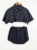 Completo camicia + gonna Ralph lauren blu a quadretti (26-126) - TGU-XS