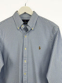 Camicia Ralph Lauren azzurra a quadretti (2612) - M