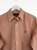 Camicia Ralph Lauren arancione a quadretti (26-140) - M