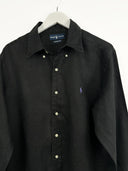 Camicia Ralph Lauren nera in lino (26-144) -  L
