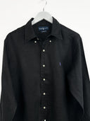 Camicia Ralph Lauren nera in lino (26-144) -  L