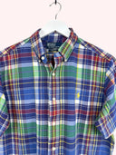 Camicia Ralph Lauren blu verde a quadri (2614) - M