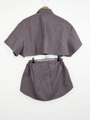 Completo camicia + gonna Ralph Lauren rosso blu (26-155) - TG U