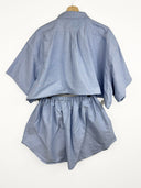 Completo camicia + gonna Ralph Lauren azzurro (26-159) - TG U