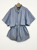 Completo camicia + gonna Ralph Lauren azzurro (26-159) - TG U