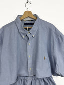 Completo camicia + gonna Ralph Lauren azzurro (26-159) - TG U