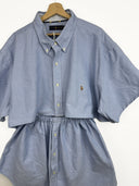 Completo camicia + gonna Ralph Lauren azzurro (26-159) - TG U