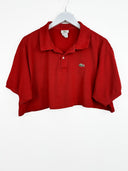 Polo Lacoste rossa cropped (26-160) - S