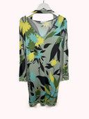 Abito estivo Emilio Pucci verde floreale (26-167) - 42-S/M