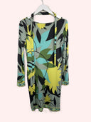Abito estivo Emilio Pucci verde floreale (26-167) - 42-S/M