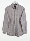 Camicia Ralph Lauren rossa a righe (2616) - S