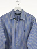 Camicia Ralph Lauren azzurra a righe (2618) - XL