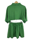 Completo polo + gonna Lacoste verde rework (26-195) TG U