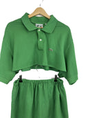 Completo polo + gonna Lacoste verde rework (26-195) TG U