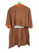 Completo polo + gonna Ralph Lauren arancio a righe rework (26-196) - TGU