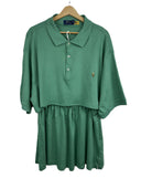 Completo polo + gonna Ralph Lauren verde acqua rework (26-199) - TG U