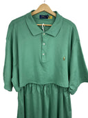 Completo polo + gonna Ralph Lauren verde acqua rework (26-199) - TG U