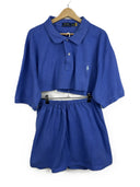 Completo polo + gonna Ralph Lauren blu indaco rework (26-201) - TG u