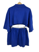 Completo polo + gonna Lacoste blu elettrico (26-205) - TG U
