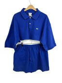 Completo polo + gonna Lacoste blu elettrico (26-205) - TG U