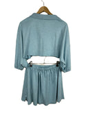Completo polo + gonna Ralph Lauren azzurro (26-207) - TG u