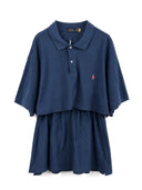 Completo polo + gonna Ralph Lauren blu rework (26-209) - TG U