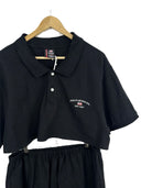 Completo polo + gonna Ralph Lauren nero rework (26-210) - TG U
