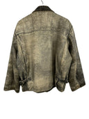 Giacca aviator in pelle invecchiata  marrone 90s (26-212) - L