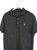 Polo Ralph Lauren nera a righe (26-218) - L