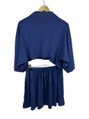 Completo polo + gonna Ralph Lauren blu rework (26-230) - TG U