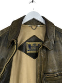 Giacca in pelle aviator Whitcomb marrone 90s (26-251) - L