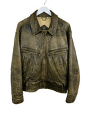 Giacca in pelle aviator Whitcomb marrone 90s (26-251) - L
