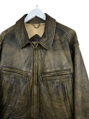 Giacca in pelle aviator Whitcomb marrone 90s (26-251) - L