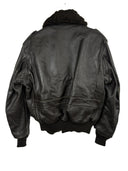 Giacca bomber in pelle Schott marrone con pelo 42 (26-252) - M
