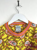 Maglia felpa Best Company gialla rosa anni 80 (26-257) - S
