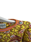Maglia felpa Best Company gialla rosa anni 80 (26-257) - S