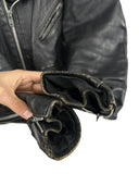 Giacca chiodo in pelle Schott Perfecto nero anni 80 (26-267) - M