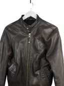 Giacca in pelle di bufalo Schott marrone (26-268) - S