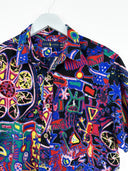 Camicia Ralph Lauren blu gialla hawaiana (2626) - M