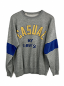 Felpa vintage sweatshirt Casual By Levi's anni 80 grigia (26-274) - M