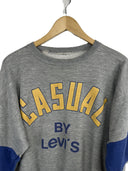 Felpa vintage sweatshirt Casual By Levi's anni 80 grigia (26-274) - M