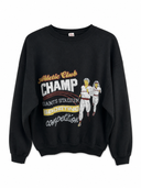 Felpa vintage sweatshirt nera anni 80 Made in Italy (26-279) - M/L